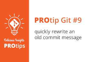 Git protip: fix last commit with "--amend"