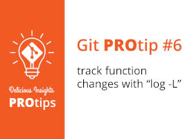 Git protip: track function changes with "log -L"